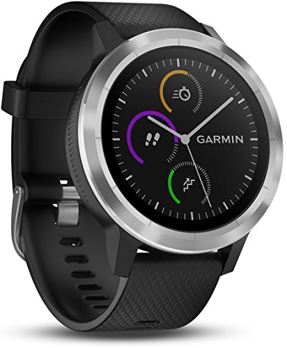 Garmin Vivoactive 3 Smartwatch con GPS y Pulso en la muñeca, Unisex Adulto, Negro/Plata, M/L (Reacondicionado)