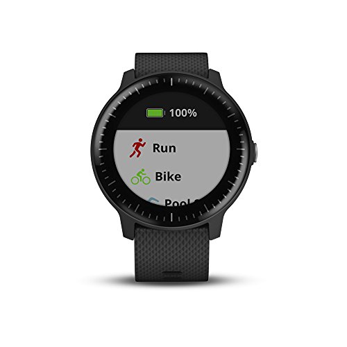 Garmin Vivoactive 3 Smartwatch Music GPS Mano Ciclismo, Unisex Adulto, Negro y Plata (Reacondicionado)