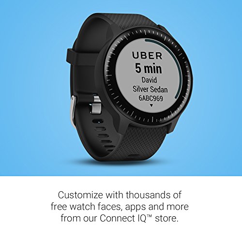 Garmin Vivoactive 3 Smartwatch Music GPS Mano Ciclismo, Unisex Adulto, Negro y Plata (Reacondicionado)