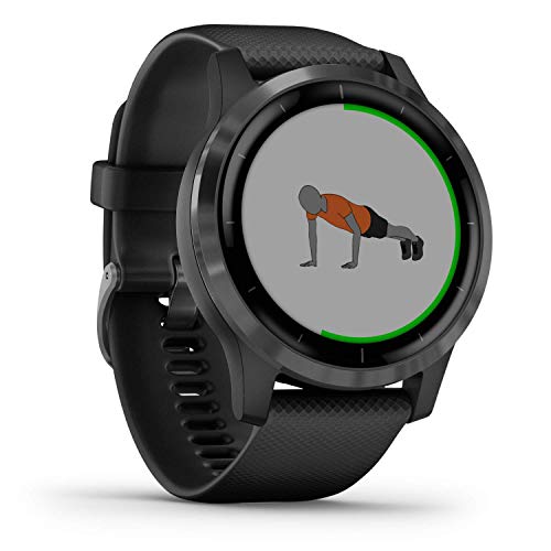 Garmin Vivoactive 4 - Reloj Inteligente con GPS y Funciones de Control de la Salud Durante Todo el día, Color Negro (Reacondicionado)
