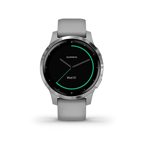 Garmin Vívoactive 4S - Reloj inteligente con GPS y funciones de control de la salud durante todo el día, color Gris