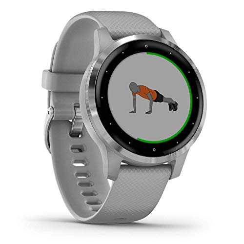 Garmin Vívoactive 4S - Reloj Inteligente con GPS y Funciones de Control de la Salud Durante Todo el día, Color Gris (Reacondicionado)