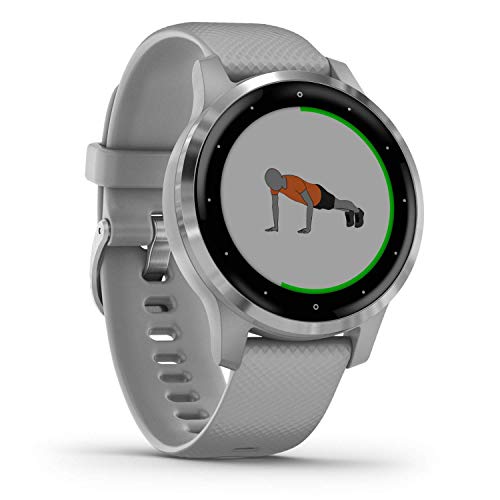 Garmin Vívoactive 4S - Reloj Inteligente con GPS y Funciones de Control de la Salud Durante Todo el día, Color Gris (Reacondicionado)
