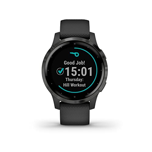 Garmin vívoactive 4S - Reloj inteligente con GPS y funciones de control de la salud durante todo el día, color negro