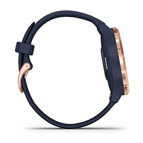 Garmin vívomove 3S, Smartwatch híbrido con pantalla oculta 39 mm, Azul y Rose Gold