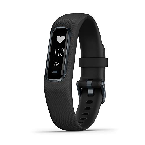 Garmin vívosmart 4, Activity and Fitness Tracker w/Pulse Ox and Heart Rate Monitor, Midnight w/Black Band