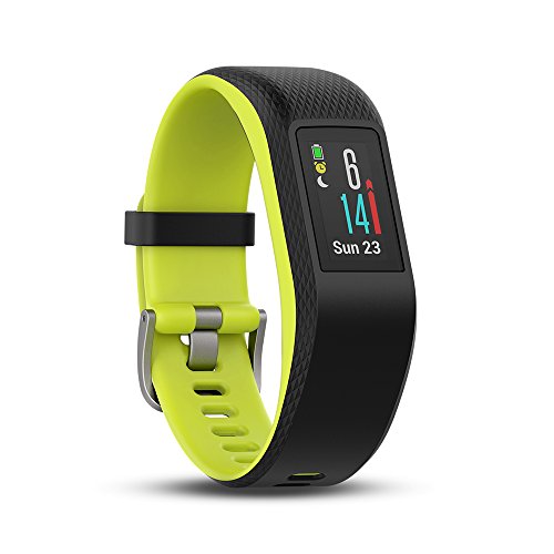 Garmin Vivosport Pulsera de Deporte con GPS y Monitor de Ritmo Cardiaco, Unisex, Negro (Lima), L