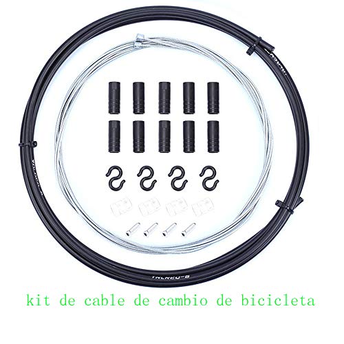 Gasea 2PCS Cable de Cambio Bicicleta + Cable de Freno de Bicicleta, Bicicletas Universales Accesorios de Repuesto de Cable de Cambio de Carretera