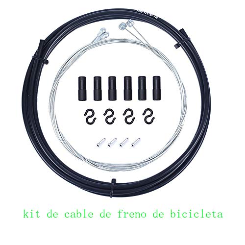 Gasea 2PCS Cable de Cambio Bicicleta + Cable de Freno de Bicicleta, Bicicletas Universales Accesorios de Repuesto de Cable de Cambio de Carretera