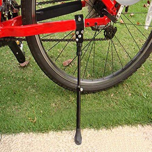 Gasea Soporte Lateral Ajustable para Bicicleta, Aluminio Soporte Ajustable del Retroceso de Bici Caballete Bicicleta, Soporte para Pie de Bicicleta de Montaña