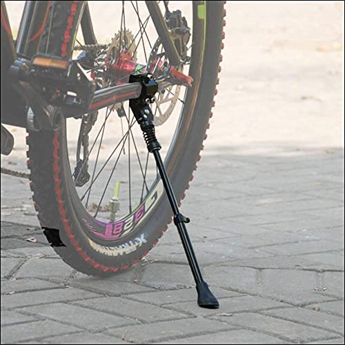 Gasea Soporte Lateral Ajustable para Bicicleta, Aluminio Soporte Ajustable del Retroceso de Bici Caballete Bicicleta, Soporte para Pie de Bicicleta de Montaña