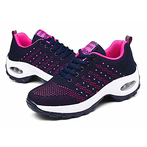 GAXmi Zapatillas Deportivas Mujer Respirable Zapatos Gimnasia Running Antideslizantes Casual Azul 39EU