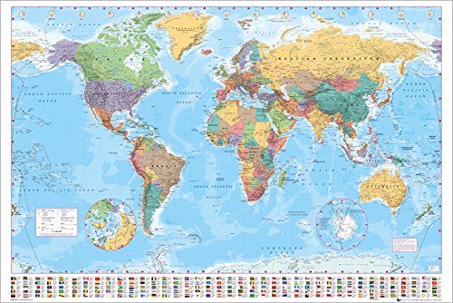 GB eye LTD, Mapa del Mundo, Politico, Maxi Poster, 61 x 91,5 cm