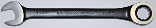 GearWrench 9412BE 12 Piezas Juego de Llaves Combinadas Métrica, 8-19 mm, Negro, Ratchet Head, Set