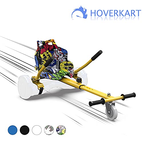 GeekMe Patinete Eléctrico Auto Equilibrio con Hoverkart,Hover Scooter Board,Balance Board + Go-Kart 6.5 Pulgadas con Bluetooth,Luces LED, Regalo para Niños, Adolescentes y Adultos