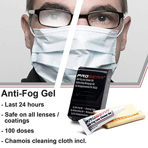 Gel limpiador de lentes antivaho Progear