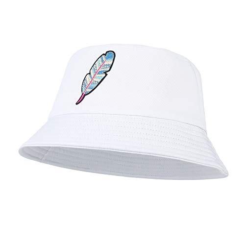 GEMVIE-Gorro Pescador Mujer Sombrero Pescador Hombre Bucket Hat de ala Ancha Protección Solar Gorro Pesca Plegable Sombreros Cubo Verano