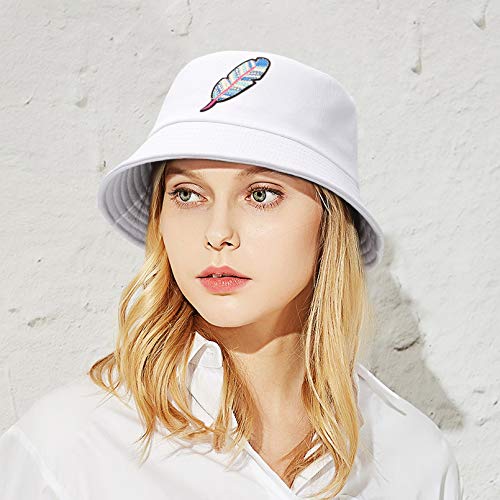 GEMVIE-Gorro Pescador Mujer Sombrero Pescador Hombre Bucket Hat de ala Ancha Protección Solar Gorro Pesca Plegable Sombreros Cubo Verano