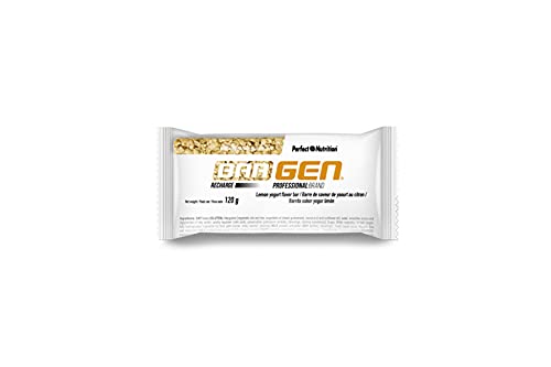 Gen Professional Barritas Energéticas Bar Recharge 20 unidades Yogurt Limón, color Blanco, 120 g