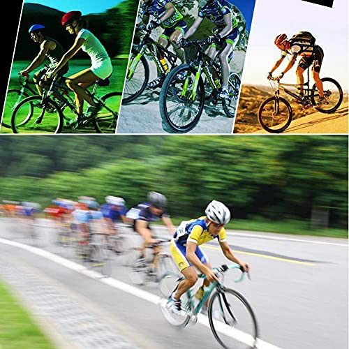 Generic Puños para bicicleta con cambio de marchas profesionales para manillar de bicicleta con mango antideslizante para bicicleta de goma (multicolor) (azul)