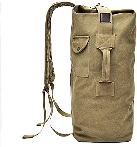 Genérico Mochila Petate Gran Capacidad de Alta Resistencia Estilo Militar (verde) ideal como equipaje de mano 40x20x25 para el avión.