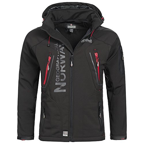 Geographical Norway 79B1 Espoo Herren Softshell Jacke Schwarz Gr. L