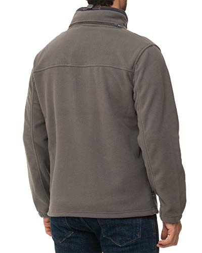 Geographical Norway Chaqueta de forro polar para hombre, gris oscuro., XXL