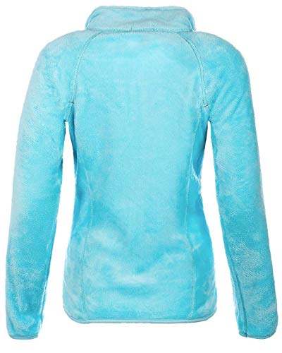 Geographical Norway Chaqueta de forro polar para mujer turquesa L