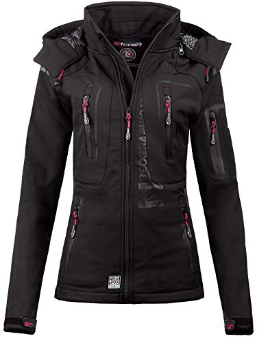Geographical Norway - Chaqueta softshell para mujer Black-02. M