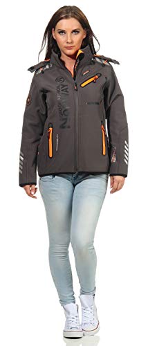 Geographical Norway Chaqueta Softshell para Mujer G-Rose - Gris/Naranja - L/3