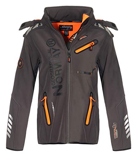 Geographical Norway Chaqueta Softshell para Mujer G-Rose - Gris/Naranja - L/3