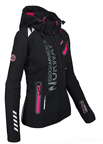 Geographical Norway - Chaqueta softshell para mujer Negro S