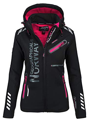 Geographical Norway - Chaqueta softshell para mujer Negro S