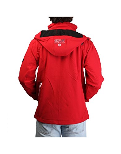 Geographical Norway Chaqueta Tsunami para hombre con capucha desmontable rojo L