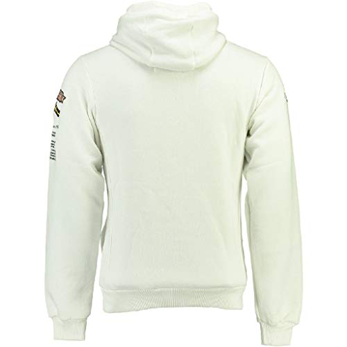 Geographical Norway - Sudadera DE Hombre GYMCLASS Blanco XL