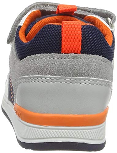 Geox B RISHON Boy B, Zapatillas Bebé-Niñas, Blanco (White/Navy), 25 EU