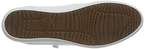 Geox D Myria C - Zapatillas Mujer, Blanco (White/Off White C1352), 38 EU, Par