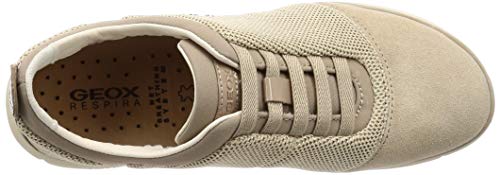 Geox D NEBULA C Zapatillas Mujer, Beige (Cream C0423), 41 EU