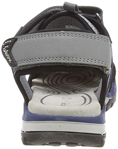 Geox J Borealis Boy B, Sandalias Punta Cerrada Niños, Gris (Dk Grey/ Navy C0739), 31 EU