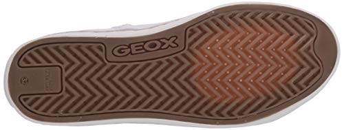 Geox Jr Ciak Girl D, Zapatillas Altas Niñas, Blanco (White/Silver C0007), 28 EU