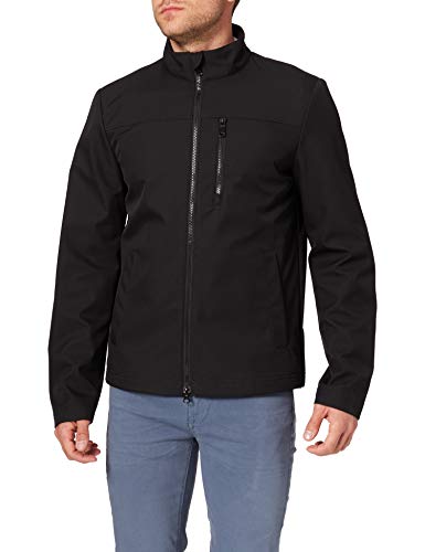 Geox M OTTAYA SHORT JKT - SOFTSHELL Chaqueta Hombre, Negro (Black/Black), 50