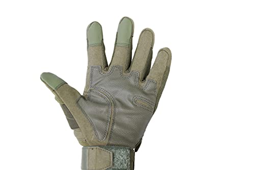 GERZ Guantes Pantalla Táctil Tactico Ciclismo Caza Escalada Guantes Militar Antideslizante 3color verde ,negro , camer. (guantes verde L)