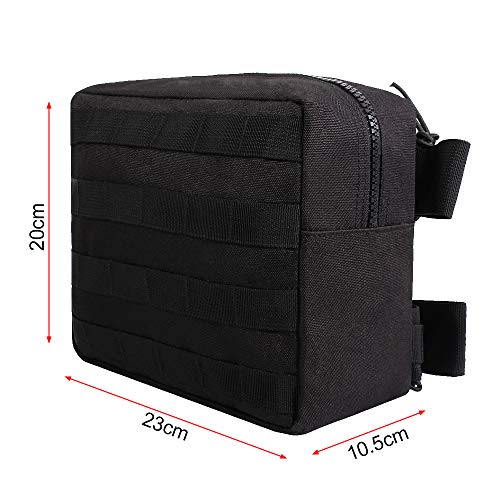 Gexgune 600D al Aire Libre táctica Gota Pierna Bolsa Molle Panel Utilidad Bolsa EDC Revista para Caza Senderismo Ciclismo Cintura cinturón Bolsa Paquete de Pierna