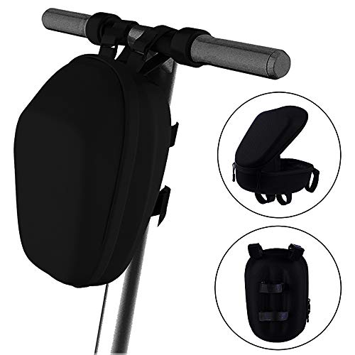 GFEU Patinete Scooter Electrico Bolsas de Manillar Impermeable Caja de almacenaje-Kit De Viga De Bicicleta Delantera, Negro