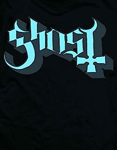 Ghost Blue/Grey Keyline Logo Camiseta, Schwarz/Schwarz, Medium para Hombre