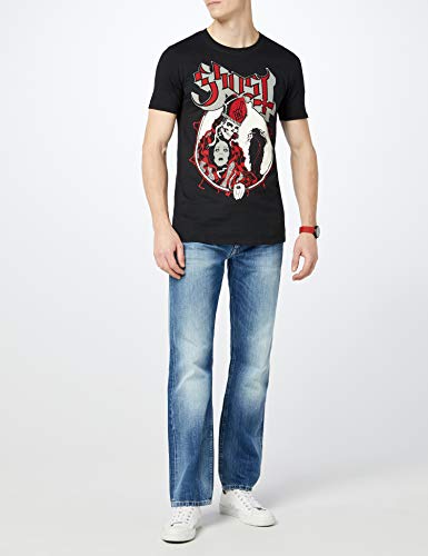 Ghost Hired Possession Camiseta Manga Corta, Negro, M para Hombre