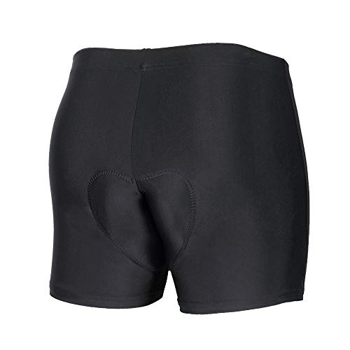 GIEADUN Ciclismo Pantalones Cortos de Bicicleta 3D Gel de sílice Acolchado Ciclismo Calzoncillos Ropa Interior de Bicicleta MTB Bicicleta Pantalones Cortos (Negro, Large)