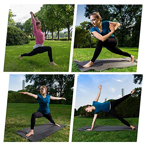 GIMDUMASA Pantalón Deportivo de Mujer Cintura Alta Leggings Mallas para Running Training Fitness Estiramiento Yoga y Pilates GI188(Negro,l)