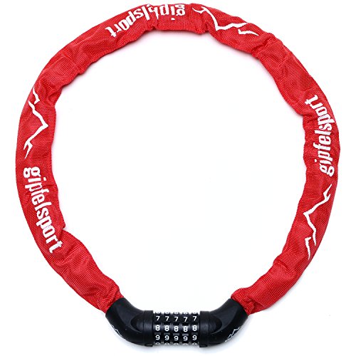 gipfelsport Cerradura de Cadena Rojo