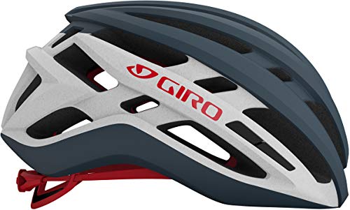 Giro Agilis Casco, Hombre, Matte Portaro Grey/White/Red, L